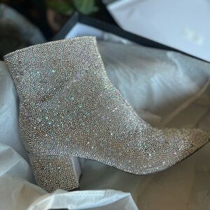 Betsey Johnson rhinestone Kyla boots